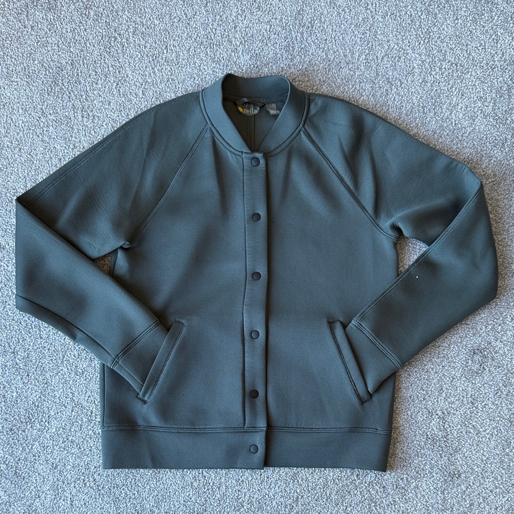 Zella Mesh-look Bomber Jacket